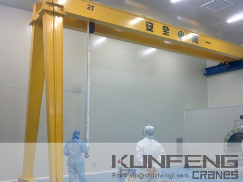 Dust-proof countermeasures for cranes in clean rooms