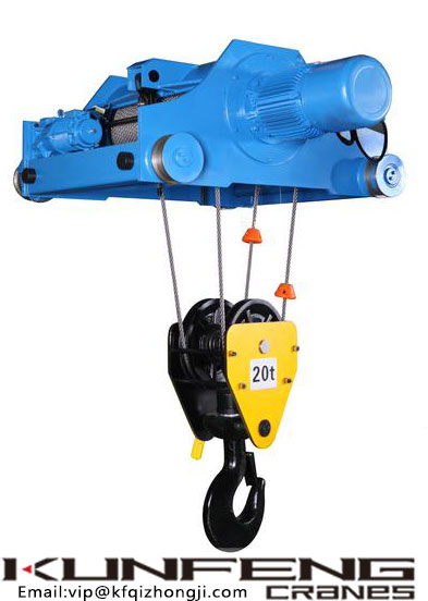 The 20T Wire Rope Electric Hoist of China manufacturer