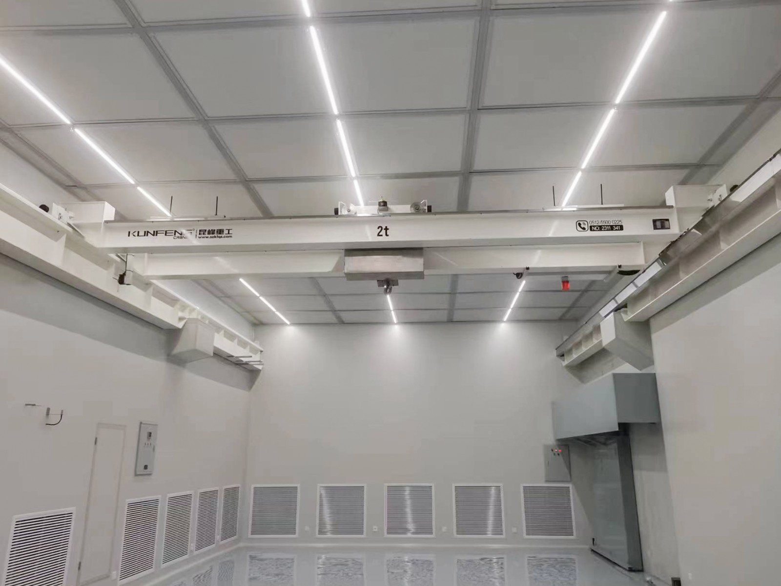 Cleanroom double girder crane