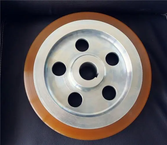 Polyurethane coated drive wheel