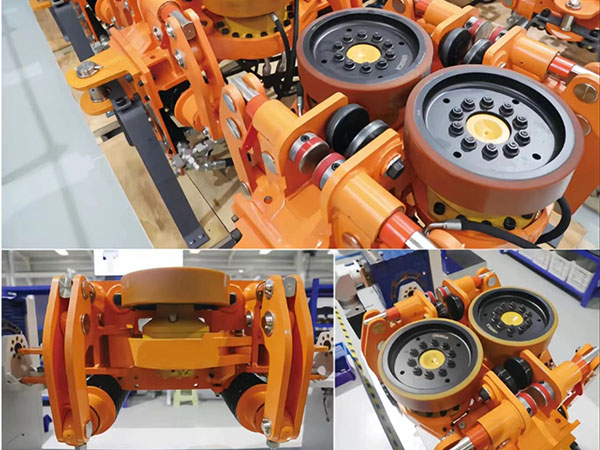 Vulkollan® drive wheels used on monorail crane 