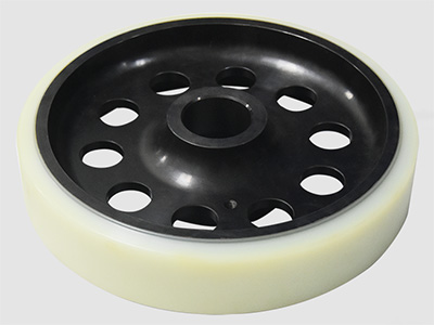 Polyurethane coating wheel cast in iron