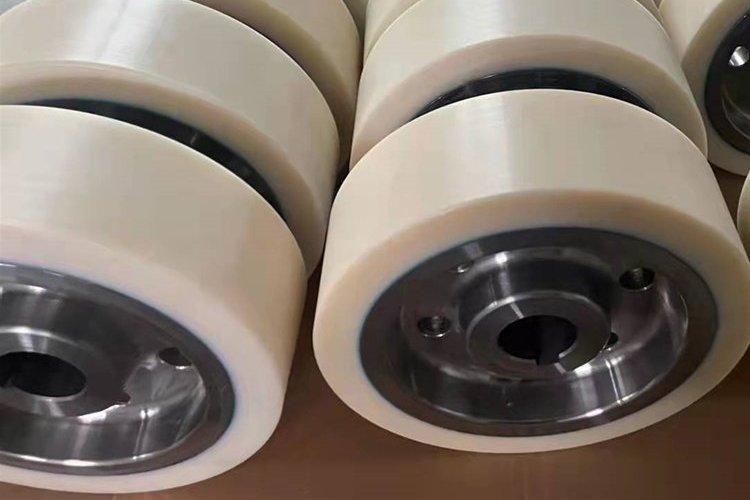 Polyurethane coating wheel in semiconductor workshop