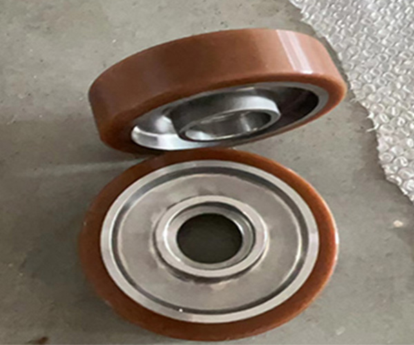 Heavy Duty PU Coating Wheels in Stacker	