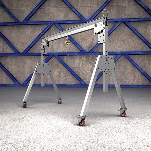 Portable aluminum gantry crane