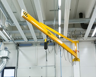 Installation of Light Wall Mounted Jib Crane